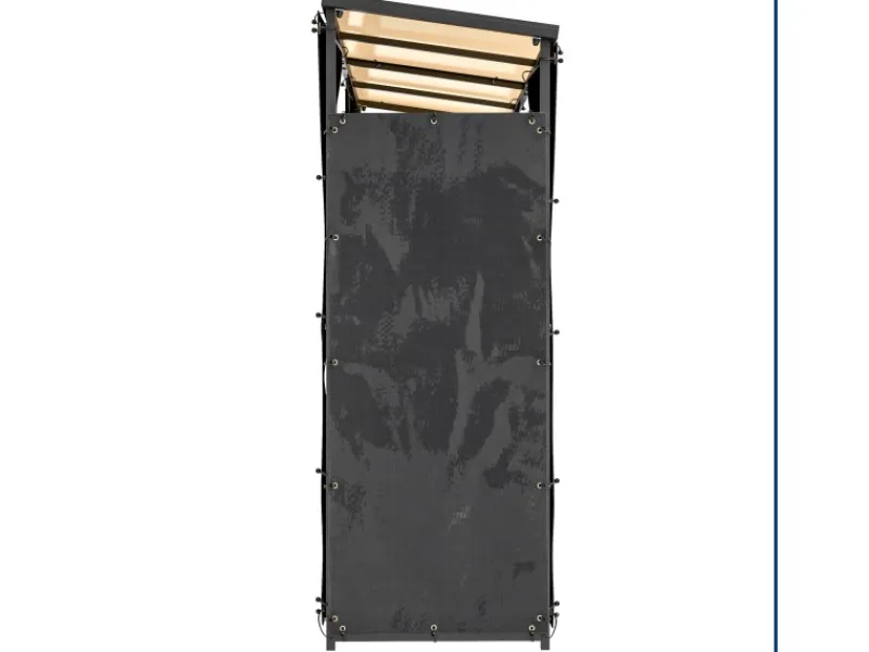 Outsunny Kaminholzregale|Kaminholzregal Abdeckung 2er-Set Wasserdicht Polyester Schwarz