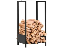 Outsunny Kaminholzregale|Feuerschalen|Kaminholzregal Kaminholzlager Stapelhilfe