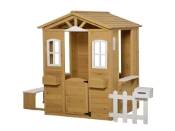 Outsunny Outdoor-Spielzeug|Kinderspielhaus Spielhaus Outdoor mit Tür für Kinder 3-6 Jahre