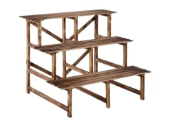 Pflanzenregal Tannenholz Naturholz L100 x B80 x H78cm*Outsunny Online