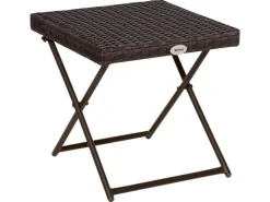 Outsunny Gartentische|Polyrattan Klappbar Balkontisch Falttisch