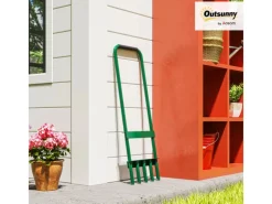 Outsunny Rasenlüfter|Rasenbelüfter Stahl 30L x 4B x 94H cm