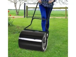 Rasenwalze mit U-Griff Schwarz 57 x 40 x 123 cm*Outsunny