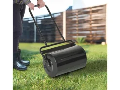 Outsunny Rasenmäher|Rasenwalze|Rasenwalze mit U-Griff 38l  58 x 32,5 x 113 cm