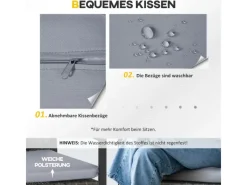 Outsunny Gartenmöbel-Sets|Balkonmöbel|Rattan Gartenmöbel Set 3 tlg. Balkonmöbel Set