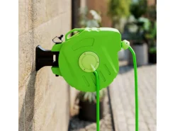 Schlauchtrommel 15+1,5m Automatik Schwenkbar Druckluft Kunststoff*Outsunny Outlet