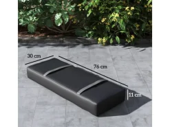 Outsunny Pool Abdeckung|Trampoline|Sonnenschirmständer Weight Bag Oxfordstoff Schwarz 76L x 30B x 11H cm