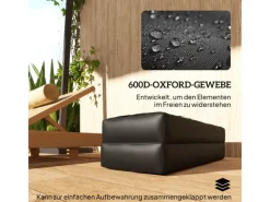 Outsunny Pool Abdeckung|Trampoline|Sonnenschirmständer Weight Bag Oxfordstoff Schwarz 76L x 30B x 11H cm