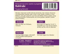 Pabst Keimkraft Spaten|Kohlrabi Spät & Großknollig Superschmelz Saatgut