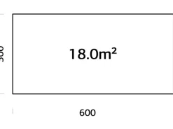 Palmako Pavillons|Fundamentrahmen inkl. LogFoot 600 x 300 cm Tauchgrundiert Hellbraun