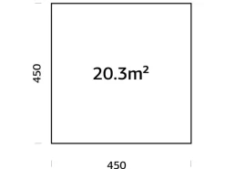 Palmako Gartenlauben|Pavillons|Fundamentrahmen inkl. LogFoot 450 x 450 cm Tauchgrundiert Hellbraun
