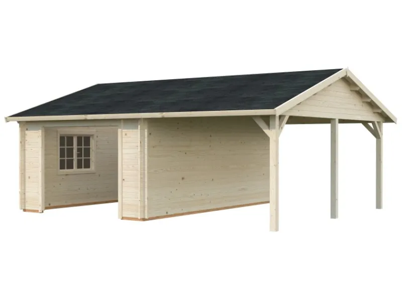 Palmako Gartenlauben|Garage Roger ohne Tor 653 x 550 cm FSC®