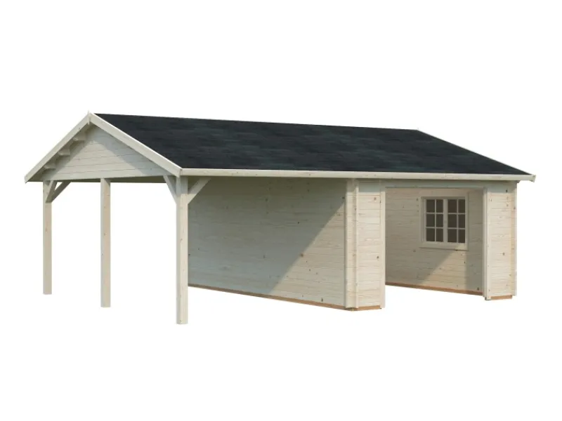 Palmako Gartenlauben|Garage Roger ohne Tor 653 x 550 cm FSC®