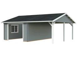 Palmako Gartenlauben|Garage Roger ohne Tor 653 x 550 cm Lackiert FSC®