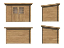 Kinder Palmako Kinder-Gartengeräte|Gartenhaus Alice Braun Kesseldruckimprägniert 276 cm x 180 cm FSC®