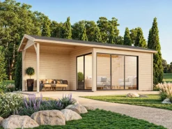 Kinder Palmako Kinder-Gartengeräte|Gartenhaus Amanda Slide 668 x 300 cm FSC®