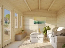 Kinder Palmako Kinder-Gartengeräte|Gartenhaus Iris 390 x 300 cm Lackiert FSC®