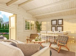 Kinder Palmako Kinder-Gartengeräte|Gartenhaus Sally 510 x 390 cm Lackiert FSC®