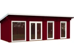 Holz-Gartenhaus Heidi 22,5 m² Natur / Unbehandelt*Palmako New