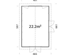 Pavillon Isabella 597 x 401 cm FSC®*Palmako Sale