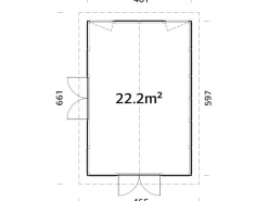 Pavillon Isabella 597 x 401 cm FSC®*Palmako Sale