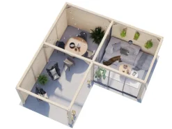 Pavillon Lenna Set 411 Slide 588 x 588 cm Lackiert Weiß FSC®*Palmako Outlet