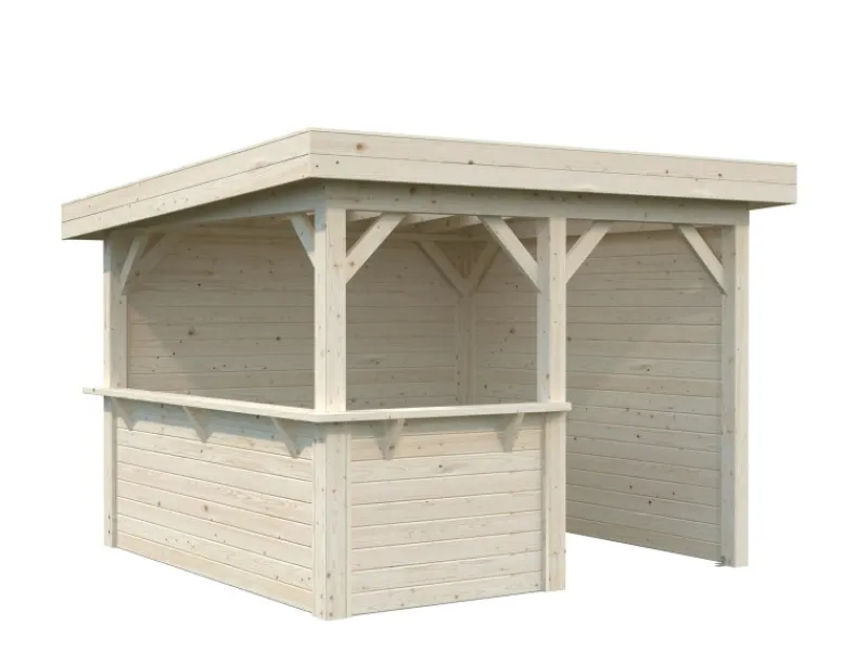 Palmako Outdoor Whirlpools|Pavillon Lenna Set 303 belassen 300 cm x 300 cm FSC®