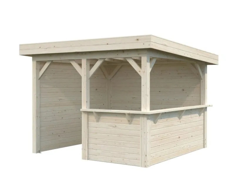 Palmako Outdoor Whirlpools|Pavillon Lenna Set 303 belassen 300 cm x 300 cm FSC®