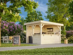 Palmako Outdoor Whirlpools|Pavillon Lenna Set 303 belassen 300 cm x 300 cm FSC®