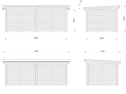 Pavillon Lenna Set 309 Tauchgrundiert 588 cm x 300 cm FSC®*Palmako New