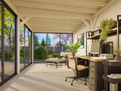 Pavillon Lenna Set 402 Slide belassen 588 cm x 300 cm FSC®*Palmako