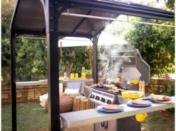 Palram - Canopia Pavillons|Bbq Gazebo Garden Austin 249 cm x 284 cm x 180 cm Schwarz