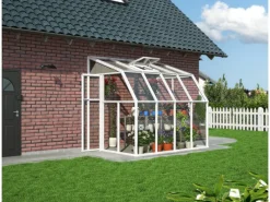 Gewächshaus Weiß 5,3 m² inkl. Fundamentrahmen*Palram - Canopia Hot