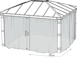 Insektenschutz für Pavillon Dallas 4300*Palram - Canopia Online
