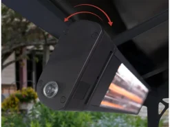 Palram - Canopia Pavillons|Palram Infrarot Heizstahler für Terrasse 1.800 W