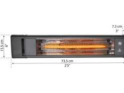 Palram - Canopia Pavillons|Palram Infrarot Heizstahler für Terrasse 1.800 W