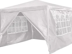 Pavillon Tavares 290 cm x 290 cm x 246 cm Weiß*