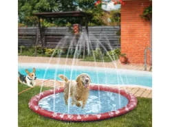 170 cm Outdoor Hunde Sprinkler Matte*PawHut
