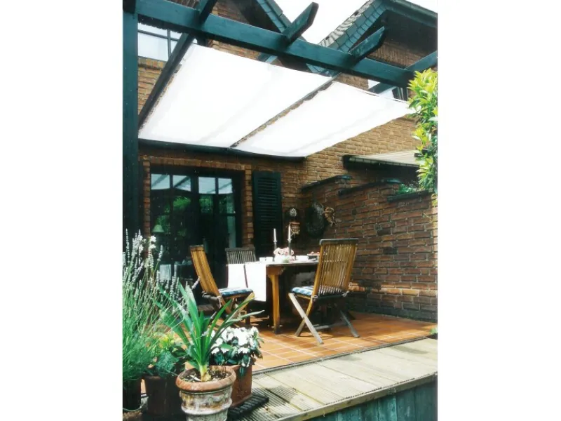 Sonnensegel 380 cm x 96 cm Uni Weiß*Peddy Shield Clearance