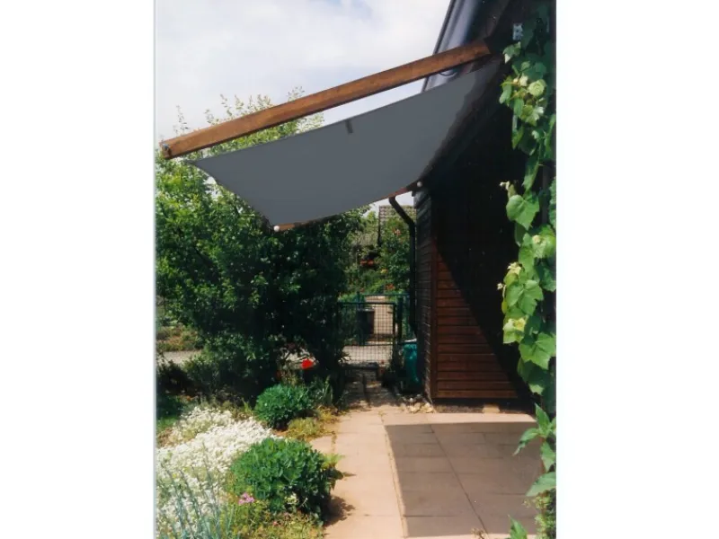 Sonnensegel Seilspanntechnik 330 cm x 200 cm Anthrazit*Peddy Shield New