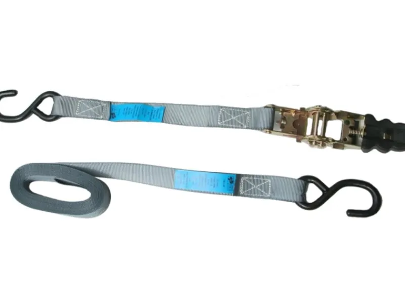 Peddy Shield Sonnensegel|Spanngurt mit Ratsche 500 cm x 2,5 cm Grau