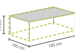 Garten-Schutzhülle für Gartentische max. 180 cm 75 cm x 105 cm x 185 cm*Perel Sale