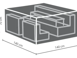 Garten-Schutzhülle XS für Lounge-Gruppen 70 cm x 140 cm x 140 cm*Perel Clearance