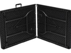 Klapptisch Rechteckig Schwarz 75 cm x 180 cm*Perel