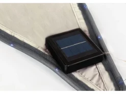 Sonnensegel mit LED-Beleuchtung Dreieckig 3,6 m x 3,6 m x 3,6 m*Perel Clearance