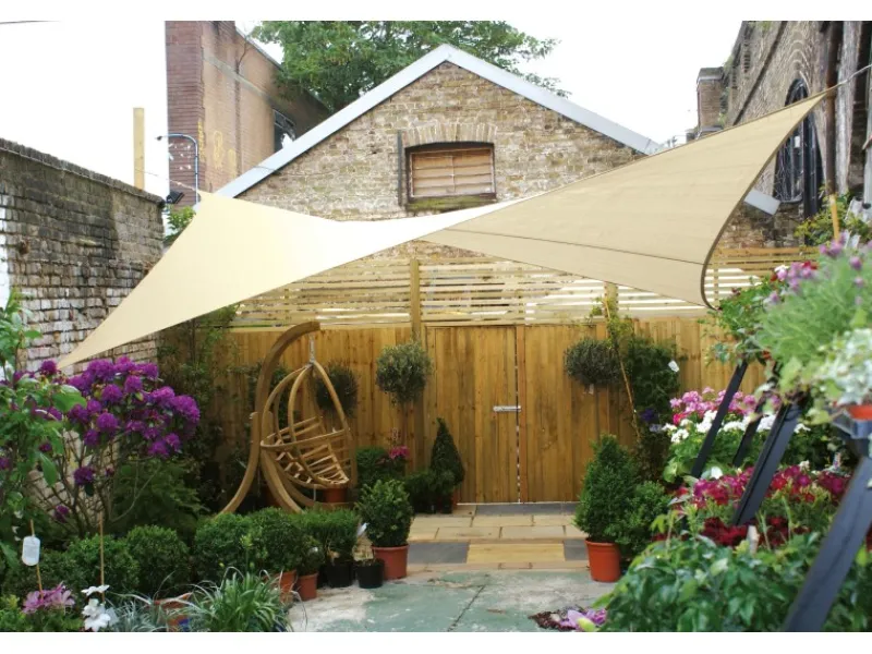 Viereck-Sonnensegel wasserdurchlässig 360 cm x 360 cm*Perel Best