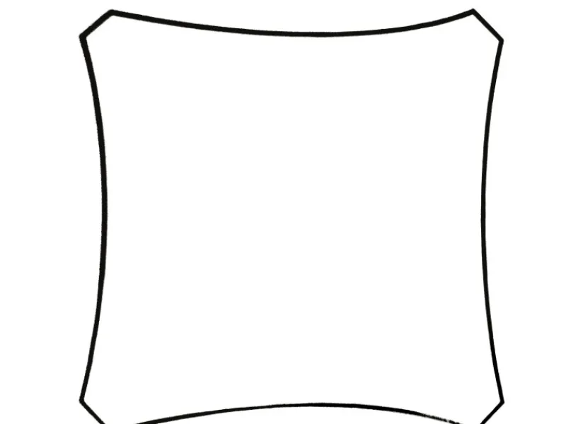 Viereck-Sonnensegel wasserdurchlässig 360 cm x 360 cm*Perel Best