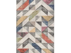 Balkonmöbel|Pergamon In- und Outdoor Designer Teppich Lagos Bunt Modern 140x200cm