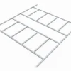 Pergart Gartenlauben|Bodenfundament Frankfurt II 1112 Alu 309 cm x 352 cm x 2,6 cm
