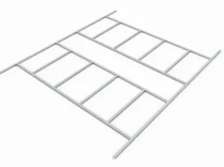Pergart Gartenlauben|Bodenfundament Frankfurt II 1112 Alu 309 cm x 352 cm x 2,6 cm